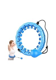 Resim Akıllı Hulahop Çemberi Mavi Ayarlanabilir Masajlı Egzersiz Çemberi 