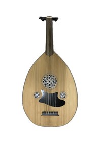 Resim Üst Kalite Ud Kanada Kapaklı Kenar İşlemeli Ceviz-siyah Maun 