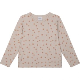 Resim Antebies Bej Bambu Kumaş Kız Çocuk Pijama Takımı 