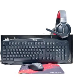Resim İzoly Spectre 4 In 1 Gaming Combo Klavye+Mouse+Kulaklık+Mousepad Seti 
