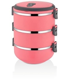 Resim Ensa Shop 3 Katlı Sızdırmaz Yemek Termosu Sefer Tası Saklama Kabı 