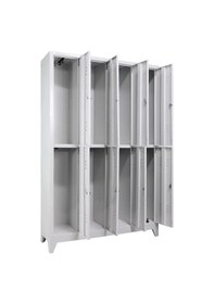 Resim Sekizli Personel Soyunma Dolabı Gri 