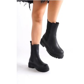 Resim Lora Bağcıksız Lastikli Ortopedik Taban Kadın Bot St - Siyah Siyah 