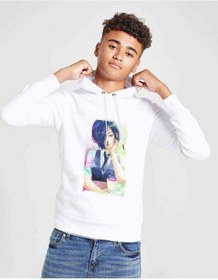 Resim Anime Tokyo Ghoul Anteiku Baskılı Unisex Çocuk Kapüşonlu Sweat (528899863) Beyaz 