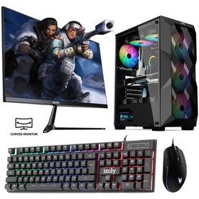 Resim İzoly Flygon X i3-12100F 16 GB 256 GB M.2 NVMe RTX2060S 24" Free Dos Masaüstü Oyuncu Bilgisayarı 