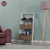 Resim Pasifichome Low Oyuncak Montessori Raflı Kitaplık&Oyuncak Dolabı Koyu Meşe 