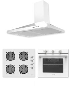 Resim Exep Basic Beyaz 240 3'lü Ankastre Set (ED400-EO320-EF240) 