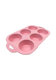 Resim 6 Bölmeli Silikon Muffin Kek Kalıbı Mor 