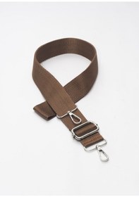 Resim Kahverengi Ayarlanabilir Çanta Askısı Çift Dikişli Kahverengi 