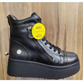 Resim Mammamia D23kb-5120 Kalın Taban Hafif Deri Kadın Postal Bot 001 