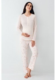 Resim Pierre Cardin Piere Cardin 9066 Modal Hamile Lohusa Pijama Takım V1 