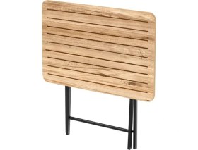 Resim Eportatif 4 Kişilik Katlanır Bahçe Masası 55X90 MDF Malzeme Modern Tasarım Çam Rengi 1424 