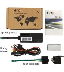 Resim ercTEC A1 Gps Araç Takip Cihazı (Sim Kartlı, BTK İmei Kayıtlı, Türkçe Uygulama) 