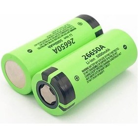 Resim Profisher 26650 5000 mAh 20A 5C 3.7V NCR26650A Li-Ion Şarj Edilebilir Pil 