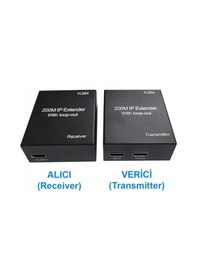 Resim 200m Hdmi Over Ip Genişletici 1080p Hdmi Genişletici Extender 