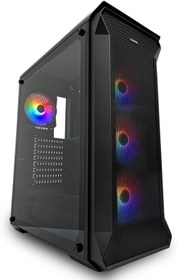 Resim Dark Guardian 4x12cm FRGB Led Fanlı Cam Yan Panelli USB 3.0 Bilgisayar Kasası (DKCHGUARDIAN) 