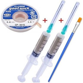 Resim 3015 Flux Lehim Toplama Temizleme Fırçası ve Sökme Teli 1.5 MM 