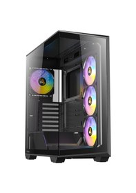 Resim Antec C3 Argb Siyah Atx Mid Tower Gaming Kasa 4x Argb Fan, Temperli Cam, 360mm Radyatör 