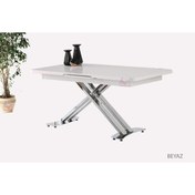 Resim Sweet Home Masa Sandalye Açılır Milano Masa Mdf X Krom Metal Ayak ( Ortadan Açılır ) 70x120 Cm 