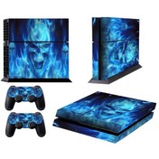 Resim Sony Uyumlu Ps4 İçin Dokuro Desenli Moda Renkli Koruyucu Film Etiketi 