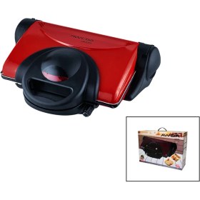 Resim Awox Orion Kırmızı 8 Dilim Elektrikli Teflon Tost Makinesi - 180° Izg - Tgr1692-2550 