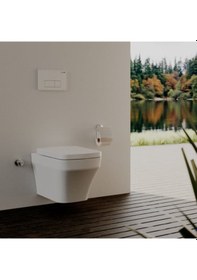 Resim Creavit So321 Solo Kanalsız Rım-off Asma Klozet Ve Kapağı 