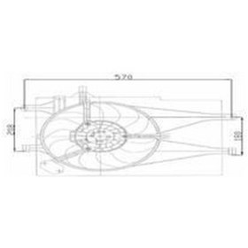 Resim KALE 12622201 FAN MOTORU PALIO 1.2 8V 16V DAVLUMBAZLI 
