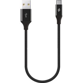 Resim Alumicable Mini Type-C 30CM Şarj Kablosu, Siyah 