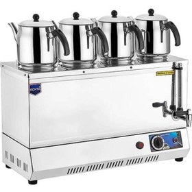 Resim Remta 85 Model Dört Demlikli Elektrikli Pleytsiz Çay Ocağı 43 Lt.-4 Adet Demlik Hediye Ep04 