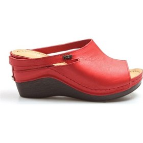 Resim Hakiki Deri Kadın Dolgu Topuk Terlik 972za1001 001 