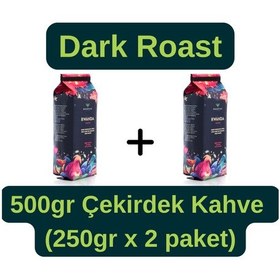 Resim Barabicas Ruanda %100 Arabica Bourbon Çekirdek Kahve Dark Roast 2 x 250 G 