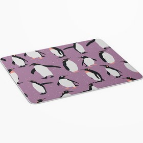 Resim Genel Markalar Penguen Temalı Kare Baskılı Mouse Pad-1036 