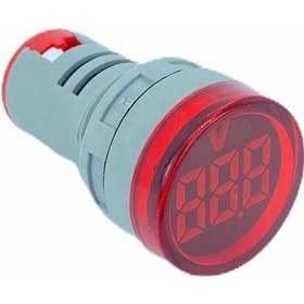 Resim Dijital Voltmetre 22 MM 5-60v Dc Kırmızı 
