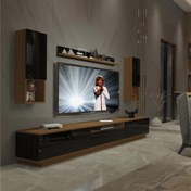 Resim Decoraktiv Trendstyle 270DAS Mdf Tv Ünitesi Tv Sehpası - Ceviz - Siyah 