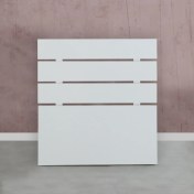 Resim PASİFİC HOME Huga Tek Kişilik Beyaz Yatak Başlığı 120lk / 120 cm Baza Başlık 