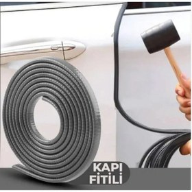 Resim Araç Kapı Koruma Fitili - Gri 