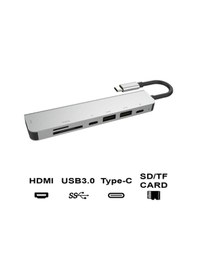 Resim 7 In 1 Sd Usb Type-C Hub Hdmı Girişli Apple Uyumlu MacBook Çevirici Çoklayıcı (451484926) 