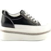 Resim Guja Kadın Hakiki Deri Kalın Taban Taşlı Sneaker 