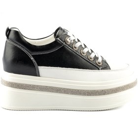 Resim Guja Kadın Hakiki Deri Kalın Taban Taşlı Sneaker 