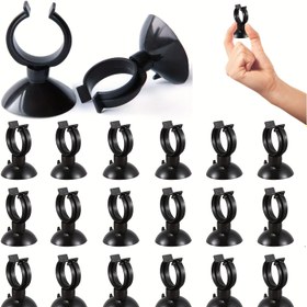 Resim 20 Adet Akvaryum Vantuz Klipsi, Isıtıcılar, Borular, Bitkiler ve Dekorasyonlar İçin Uygun, Siyah, Isıtıcı Klipsleri,Pratik Bağlantı Elemanları,Kompakt Klipsler,Dayanıklı Malzeme,Akvaryum Klipsleri,Dekorasyon Klipsleri,Evcil Hayvan Sahipleri,Akvaryum Hobi Severleri 