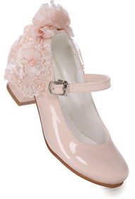 Resim KARAMAZI Cara Rugan Günlük Kız Çocuk 4 Cm Topuklu Abiye Ayakkabı 