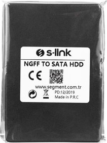 Resim S-link Ngff To Sata Harici 2.5" Siyah Hdd Kutusu 