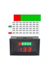 Resim Akü Doluluk Seviyesi Göstergesi Voltmetreli 