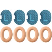 Resim Quueppty 4x Kulak Yastığı Köpük Kulak Pedi Bellek Köpüğü Bose SESSIZCOMFORT15 Qc2 QC15 QC25 QC35 Ae2 AE2I Khaki &amp Mavi (Yurt Dışından) 