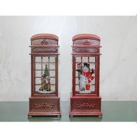 Resim 9067978667735lmr - Larimar Telefon Kulübesi Tasarımlı Yılbaşı Temalı Işıklı Müzikli Kar Küresi Model 2 