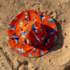 Resim Miela Kids Erkek Çocuk UV Korumalı Şapka - Shark Turuncu - Turuncu / 1-3 Yaş 
