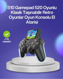 Resim Çocuklar ve Yetişkinler Için Uygun 500 Oyunlu Taşınabilir Mini Retro El Konsolu, 