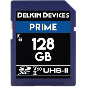 Resim Delkin 128gb Prime Uhs-ıı Sdxc 1900x (V60) Hafıza Kartı 