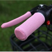 Resim Maiyame Yazlık Buz Ipi Elektrikli Bisiklet-scooter Sarma Dizaynı: Teri Emici, Havalandırıcı, Evrensel Uyum Pembe: 2 Adet Sarma + 2 Adet Fren Kolu Sarma 