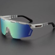 Resim Willowhaven Beyaz Çerçeve Yeşil Kaplama Gradient Unisex Spor Güneş Gözlüğü Hafif Dayanıklı Pc Ayarlanabilir Burun Pedi 